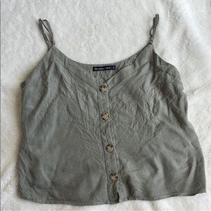 Abercrombie & Fitch Gray Green Cami